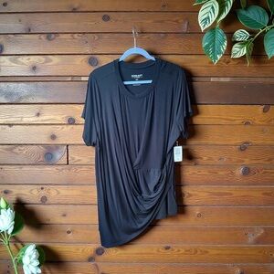 NWT! Torrid Black Super Soft Criss Cross Top